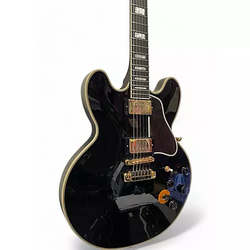 Used Epiphone BB King Lucille Black Hollow Body Electric Guitar Black - musicians--Friend