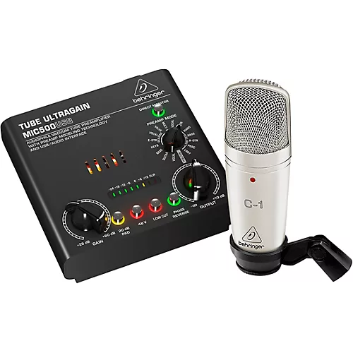 Behringer VOICE STUDIO Bundle With Studio Condenser Mic and Tube Preamplifier-USB/Audio Interface - musicians--Friend