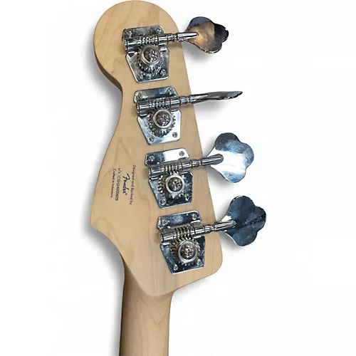 Used Squier Affinity Jazz Bass White Electric Bass Guitar White - musicians--Friend