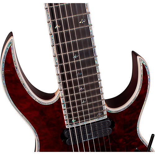 B.C. Rich Shredzilla 8 Prophecy Archtop with Floyd Rose Electric Guitar Black Cherry - musicians--Friend