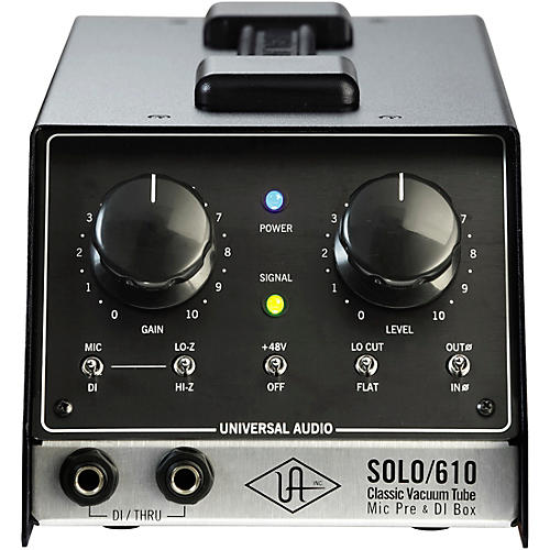 Universal Audio UA-S610 SOLO/610 Classic Vacuum Tube Microphone Preamp and D.I. Box - musicians--Friend