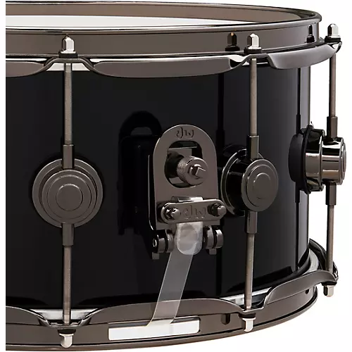 DW Collector's SSC Maple Finish Ply Snare Drum with Black Nickel Hardware 14 x 6.5 in. Gloss Black - musicians--Friend