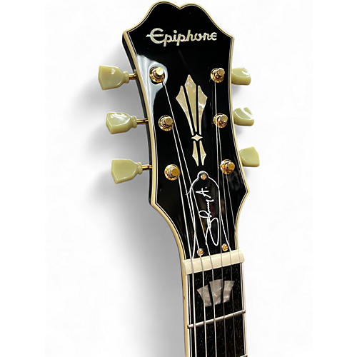 Used Epiphone Johnny A. Custom Sunset Glow Hollow Body Electric Guitar Sunset Glow - musicians--Friend