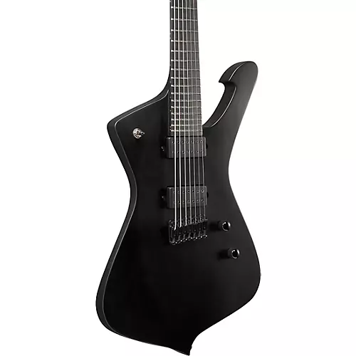 Ibanez Iceman Iron Label 7str Electric Guitar Black Flat - musicians--Friend