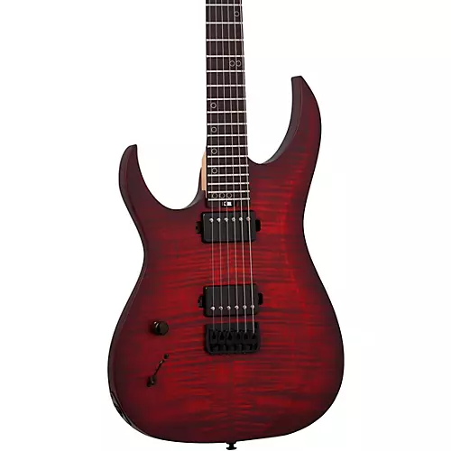 Schecter Guitar Research Sunset Extreme Left-Handed Electric Guitar Scarlet Burst - musicians--Friend