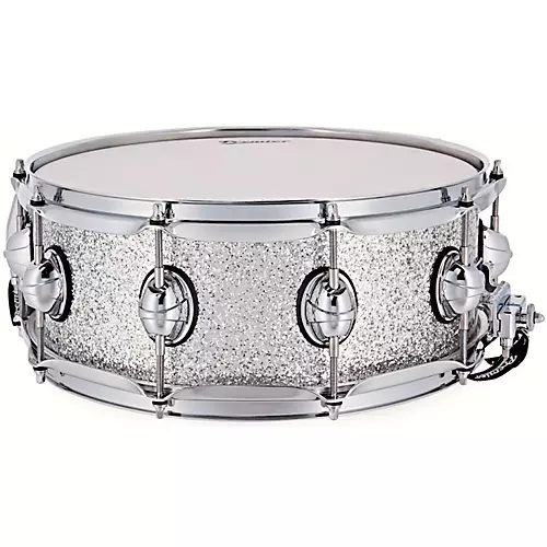 Premier Genista Maple Snare Drum 14 x 5.5 in. Silver Sparkle - musicians--Friend