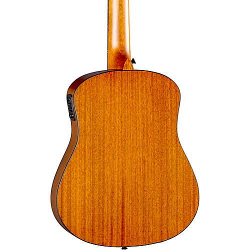 Luna Safari Tribal Travel Acoustic-Electric Left-Handed Guitar Tobacco Sunburst - musicians--Friend