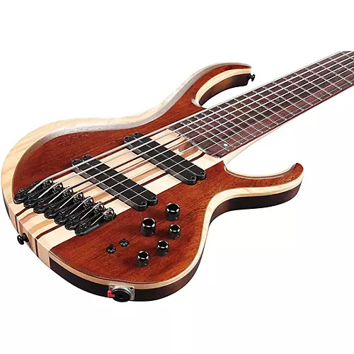 Ibanez BTB7MS 7-String Multi-Scale Electric Bass Guitar Natural Mocha Low Gloss - musicians--Friend