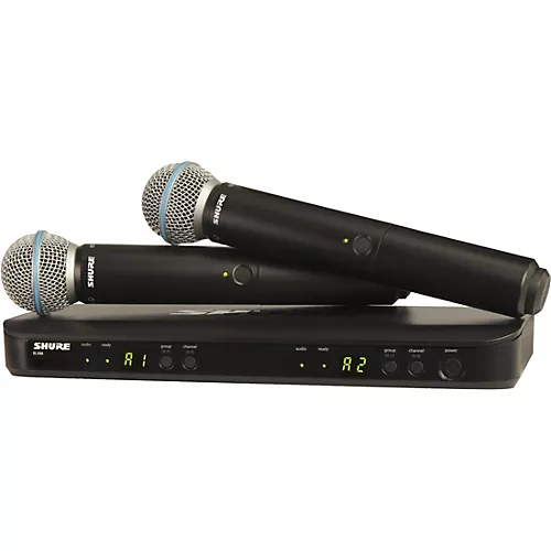 Shure BLX288/B58 Wireless Dual Vocal System With Two BETA 58A Handheld Transmitters Band H11 - musicians--Friend
