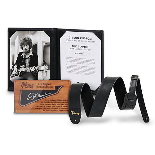 Gibson Custom Eric Clapton 1958 Les Paul Custom Electric Guitar Ebony - musicians--Friend