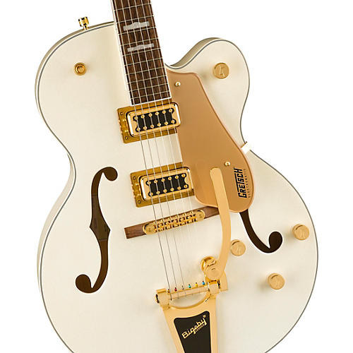 Gretsch Guitars G5427TG Electromatic Hollowbody Single-Cut Bigsby Limited-Edition Electric Guitar Champagne White Gold - musicians--Friend