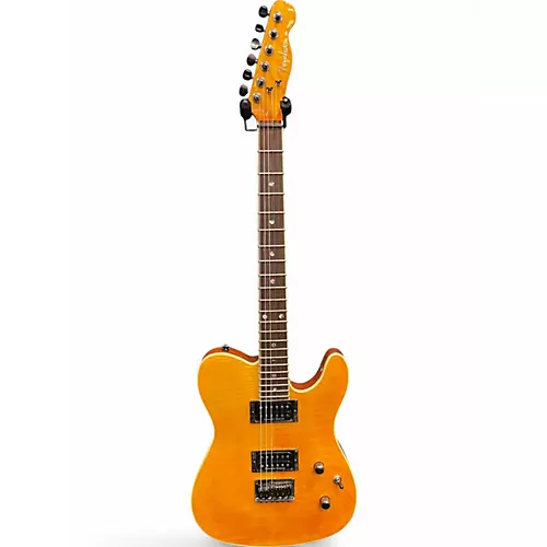Used Fender Secial Edition Custom Telecaster FMT Amber Solid Body Electric Guitar Amber - musicians--Friend