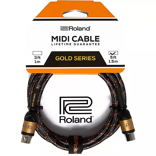 Roland Gold Series MIDI Cable 3 ft. - musicians--Friend