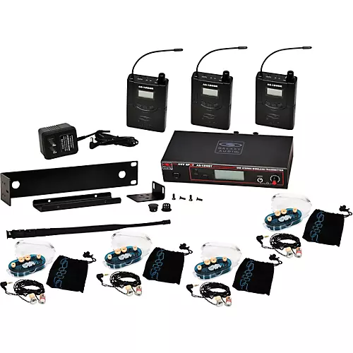 Galaxy Audio 1200 Series Wireless Personal Monitor Twin Pack With EB6 Ear Buds Band P4 - musicians--Friend