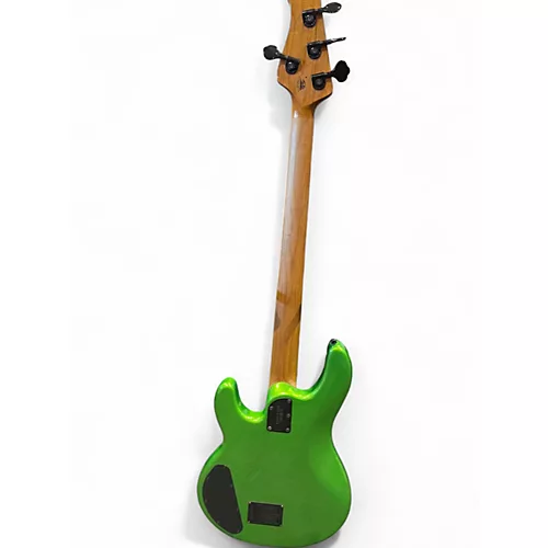 Used Ernie Ball Music Man Stingray HH 4 String Kiwi Green Electric Bass Guitar Kiwi Green - musicians--Friend