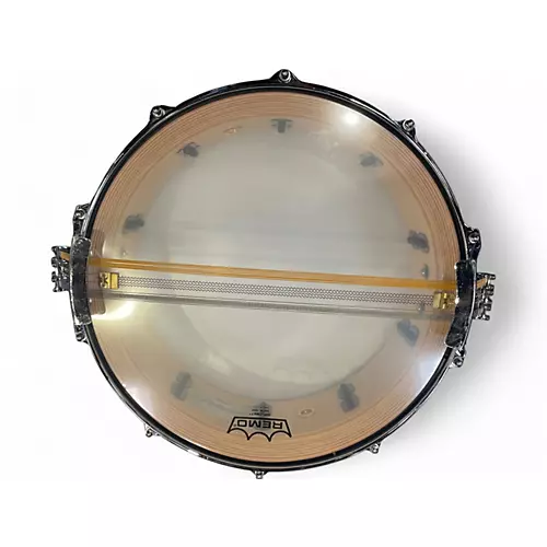 Used 2013 Pearl 14in LIMITED EDITION PHILHARMONIC CONCERT SNARE DRUM 14X5 Black and Silver Drum Black and Silver 33 - musicians--Friend