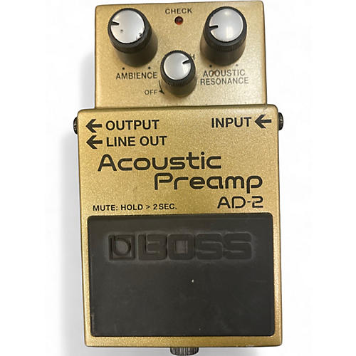 Used BOSS AD2 Acoustic Preamp Guitar Preamp - musicians--Friend