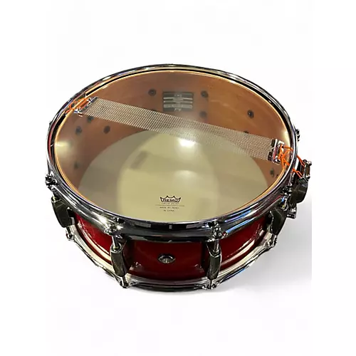 Used Pearl 14X5.5 Session Studio Classic Snare Red Drum Red 211 - musicians--Friend