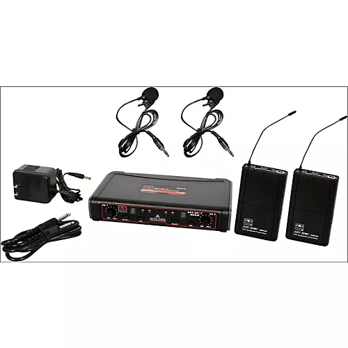 Galaxy Audio EDXR/38VV Dual-Channel Wireless Lavalier System Band N Black - musicians--Friend