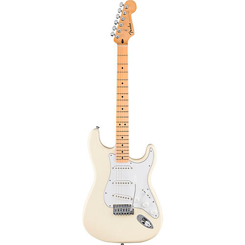 Fender Standard Stratocaster Maple Fingerboard Electric Guitar Olympic White - musicians--Friend