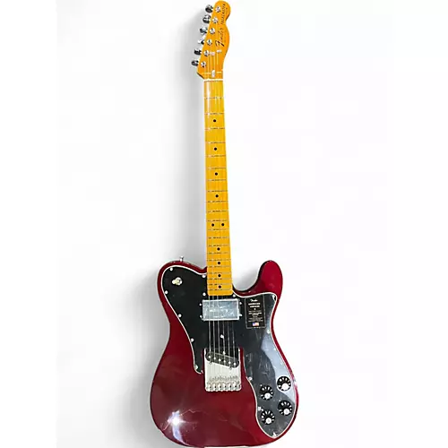 Used Fender American Vintage II 1977 Telecaster? Custom Trans Red Solid Body Electric Guitar Trans Red - musicians--Friend