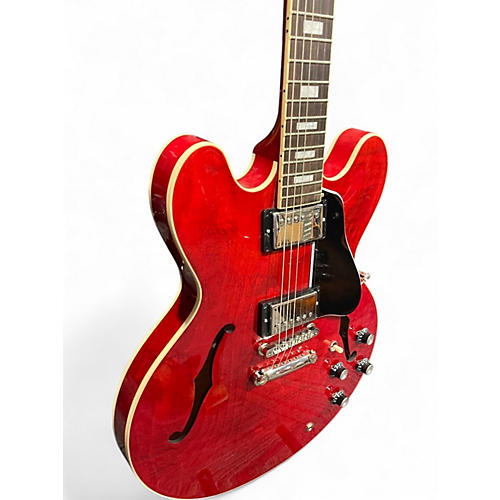 Used Gibson ES335 Figured Cherry Hollow Body Electric Guitar Cherry - musicians--Friend