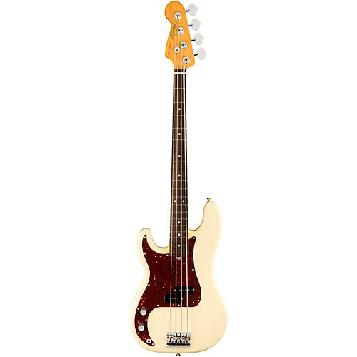 Fender American Professional II Precision Bass Rosewood Fingerboard Left-Handed Olympic White - musicians--Friend