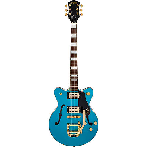 Gretsch Guitars G2655TG Streamliner Center Block Jr. Double-Cut with Bigsby LTD Electric Guitar Riviera Blue - musicians--Friend