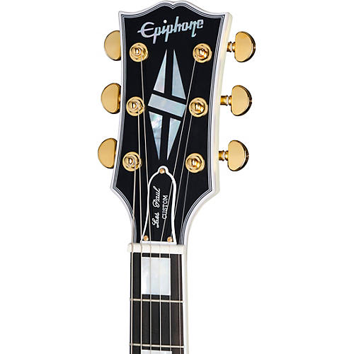 Epiphone Inspired by Gibson Custom 1963 Les Paul SG Custom With Maestro Vibrola Electric Guitar Classic White - musicians--Friend