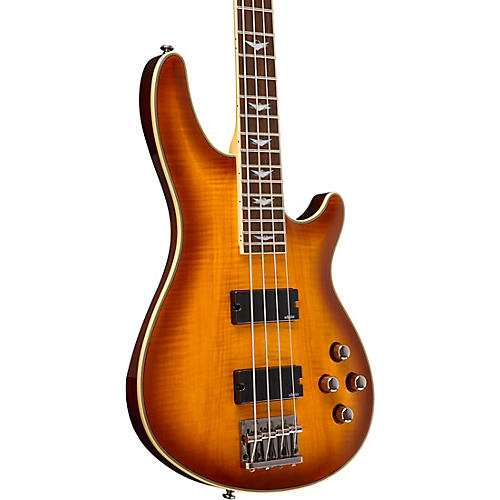 Schecter Guitar Research Omen Extreme-4 Electric Bass Guitar Vintage Sunburst - musicians--Friend