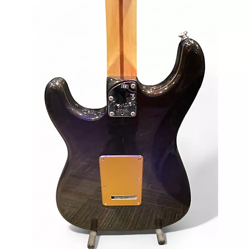 Used 2007 Fender American Deluxe Stratocaster Montego Black Solid Body Electric Guitar Montego Black - musicians--Friend