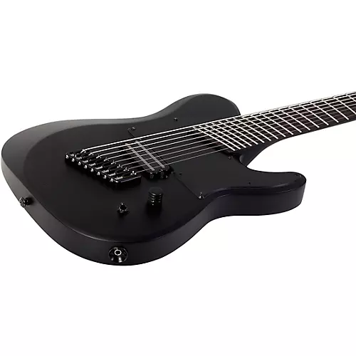 Schecter Guitar Research PT-8 MS Black Ops Electric Guitar Satin Black Open Pore - musicians--Friend