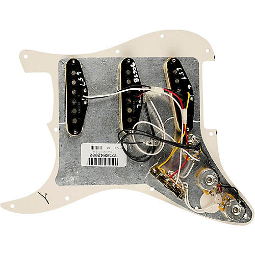 Fender Stratocaster SSS Tex-Mex Prewired Pickguard Black/White/Black - musicians--Friend