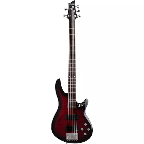 Schecter Guitar Research C-5 Plus Electric Bass See-Thru Cherry Burst - musicians--Friend