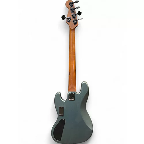 Used Squier Contemporary JAZZ BASS V  Metallic Green Electric Bass Guitar Metallic Green - musicians--Friend