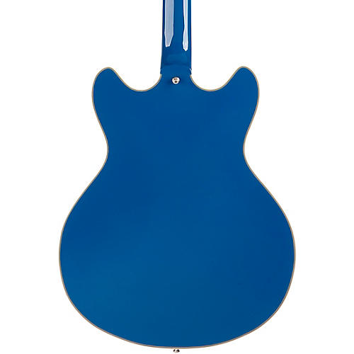 D'Angelico Deluxe Series DC Limited Edition Semi-Hollow Electric Guitar Rust - musicians--Friend