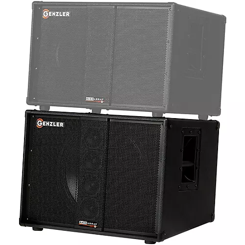 GENZLER AMPLIFICATION SERIES 2 BA2-115-3SLT BASS ARRAY Slant 1x15 Line Array Bass Speaker Cabinet Black - musicians--Friend