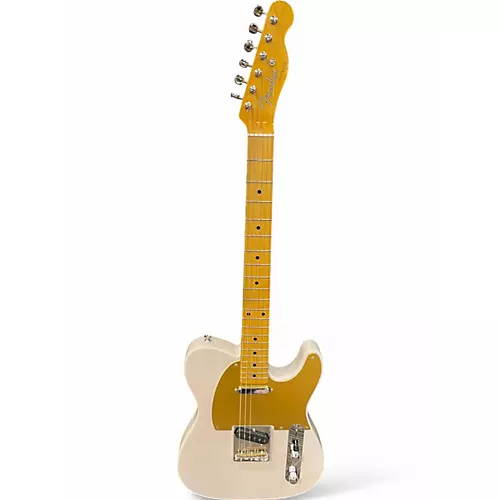 Used Fender JV Modified 50s Telecaster White Blonde Solid Body Electric Guitar White Blonde - musicians--Friend
