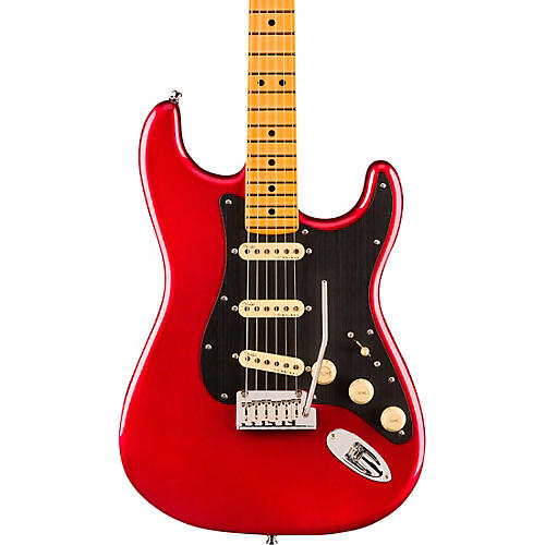 Fender American Ultra II Stratocaster Maple Fingerboard Electric Guitar Sinister Red - musicians--Friend