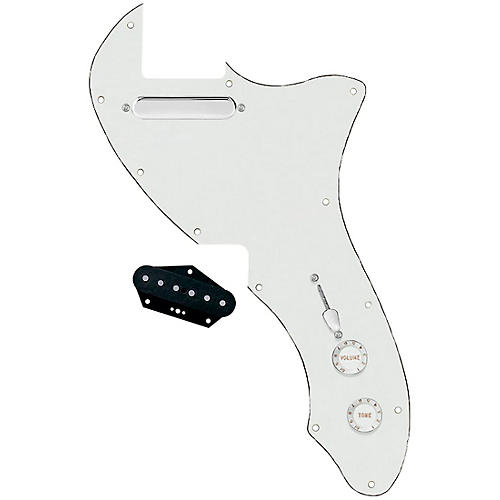 920D Custom 72 Thinline Tele Single Coil Loaded Pickguard With Texas Grit Pickups and Black Knobs Black Pearl - musicians--Friend