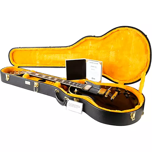 Gibson Custom Murphy Lab 1968 Les Paul Custom Reissue Ultra Light Aged Electric Guitar Ebony - musicians--Friend