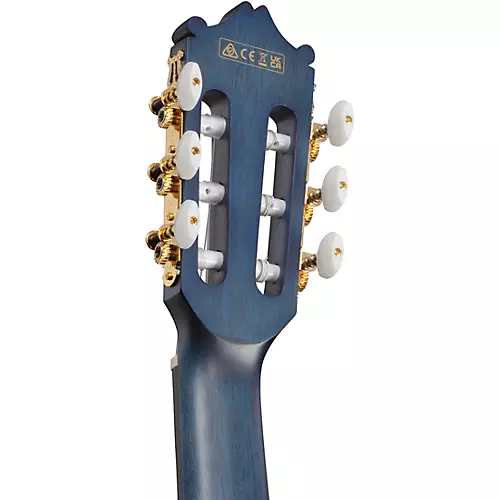 Ibanez GA5MHTCE Classical Nylon-String Acoustic-Electric Guitar Blue Berry - musicians--Friend