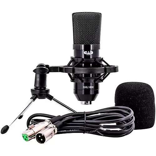 CAD GXL1800 Large Format Side Address Studio Microphone Black - musicians--Friend