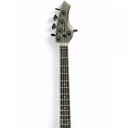 Used Ernie Ball Music Man Bongo 5 HH Matte Grey Electric Bass Guitar Matte Grey - musicians--Friend