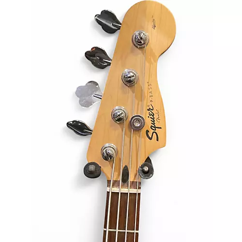 Used Squier Affinity Precision Bass Black Electric Bass Guitar Black - musicians--Friend