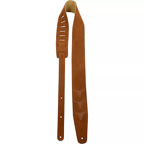 Perri's Embossed Bull Natural Suede Guitar Strap 2.5 in. - musicians--Friend