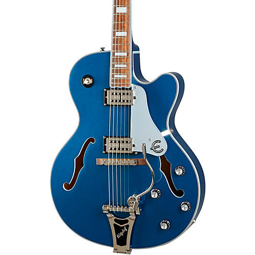 Epiphone Emperor Swingster Hollowbody Electric Guitar Delta Blue Metallic - musicians--Friend
