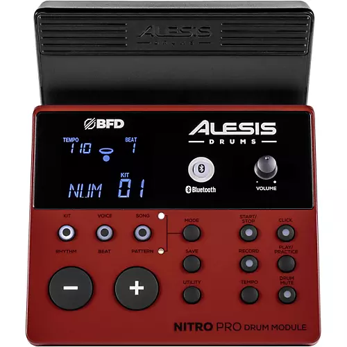 Open-Box Alesis Nitro Pro 8-Piece Electronic Drum Kit With Mesh Heads & Bluetooth Condition 1 - Mint - musicians--Friend