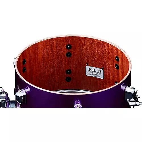 TAMA S.L.P. Mod Bubinga Snare Drum - Clay Aeschliman Artist Model 12 x 7 in. Galactic Purple - musicians--Friend