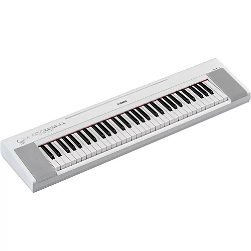 Yamaha Piaggero NP-15 61-Key Portable Keyboard With Power Adapter White Essentials Package - musicians--Friend